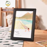 YICHENG10x10cm A5A4纸油画棒绘画作品装裱展示框手帐小相框可挂摆台画框 黑色 方形[10X10CM]