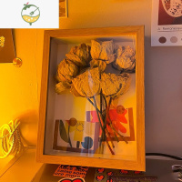 YICHENG创意diy自制立体中空标本保存收纳装饰摆件礼物情人节 原木色相框-8寸[15*20cm] 中空3cm 不含