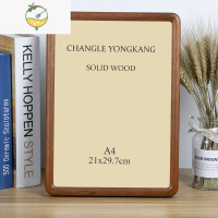 YICHENG相框摆台挂墙定制6寸实木七寸六寸简约7 8 10 a3 12 圆角十寸八寸 非洲利(圆角)真玻璃 6寸