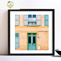 YICHENG实木北欧正方形挂墙装裱画框16寸12寸10书法相框40厘米35cm30简约 黑色 方形10寸挂墙[可放25