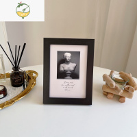 YICHENGins风简约艺术画相框7寸桌面摆件卧室装饰画家居背景装饰品可挂墙 黑色相框+石膏人物 7寸
