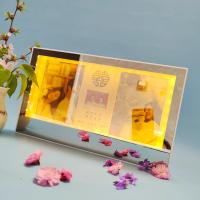 YICHENG放结婚证相框登记照纪念珍藏收纳创意魔镜网红洗照片摆台玻璃礼物 照片 纪念款 送 5喜字帖 送南孚电池3节