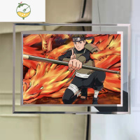 YICHENG火影忍者鸣人宇智波佐助鼬斑带土水晶相框 含6寸照片玻璃摆饰画框 三代 6寸