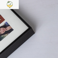 YICHENG五月画馆九/48定制diy情侣摆台生日礼物成长纪念挂墙定做 黑色铝合金相框 9宫格+相框尺寸30*30cm