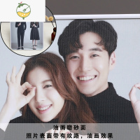 YICHENG影楼婚纱照相框摆台定制结婚照板画桌摆8寸10寸12寸无边框窄边摆 白色(油画磨砂面) 纳米水晶 12寸(2