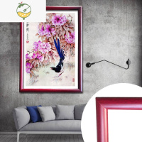 YICHENG十字绣裱框钻石画框架定做任意尺寸订做画框表框自装外框定制 2031紫红 定制尺寸咨询客服报价