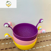 YICHENG馨帮帮杂货铺 果盘洗菜盆沥水篮洗水果盆篮洗菜盆 客厅家用水果盘 紫色+黄色+粉色