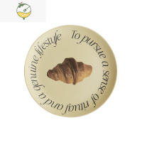 YICHENGMoreover原创设计现代简约竹纤维餐具圆盘沙拉甜品盘子水果盘餐盘 面包款 竹纤维(非陶瓷)