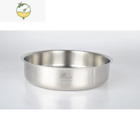 YICHENG316不锈钢盘子蒸糕盘碟子菜盘加厚圆盘水果盘蒸盘20/24/28cm 单个24cm