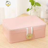 YICHENG首饰盒公主欧式大容量饰品收纳韩国耳环戒项链整理珠宝手表盒双层饰品盒