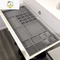 YICHENG定制绒布分隔抽屉收纳格首饰托盘项链胸针耳钉首饰盒收纳盒饰品盒