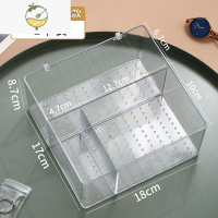 YICHENG防氧化首饰盒耳环耳钉项链饰品收纳首饰耳饰防尘大容量透明收纳盒饰品盒