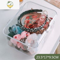 YICHENG发箍发饰收纳盒梳妆发夹首饰头绳发卡儿童头饰橡皮筋透明盒子发圈饰品盒