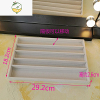 YICHENG大号米色耳环戒指展示盘多功能珠子项链收纳盒首饰绒盒抽屉手镯盘饰品盒