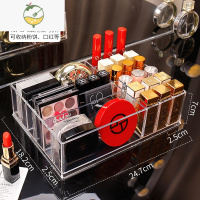 YICHENG口红粉饼眼影收纳盒化妆品女气垫眼影盘 加高唇釉腮红架展示盒饰品盒