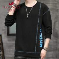 富贵鸟(FUGUINIAO)2021港风英伦纯色字母印花卫衣男韩版ins春秋上衣T恤