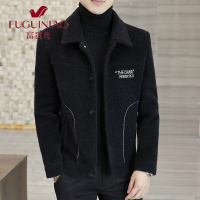 富贵鸟(FUGUINIAO)秋冬季毛呢外套男韩版潮流呢子衣服夹克春秋款休闲秋装上衣秋冬男装
