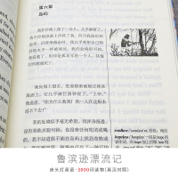 汤姆索亚历险记鲁宾逊漂流记双语版原版书籍英语读物英汉互译中英文对照初中生高中生课外阅读书名著英文原著小说床头灯英语300