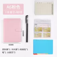记账本日式可放钱日本媳妇手帐明细账家庭理财活页笔记本随身收纳包袋花销册家用主妇生活支出流水帐现金日记 A6马卡龙记账本-
