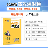 2020秋官方正版高效课时通九年级英语冀教版JJ上册初中同步教材讲解万向思维一课一练初三同步课时高效阶段训练辅导书
