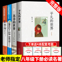 八年级阅读平凡的世界书路遥全三册必读正版苏菲的世界给青年的十二封信朱光潜著名人传罗曼罗兰书籍原著初中版中学生课外书套装3