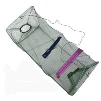 全自动捕鱼笼小鱼网便携折叠伞笼捕鱼网袋捕虾笼 扑鱼网笼 迷魂阵 21cm两孔弹簧笼无赠品