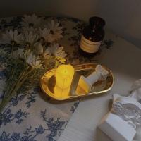 ins韩国梦幻手提烛台少女心香薰蜡烛台浪漫烛光晚餐道具灯装饰品[10月15日发完] 无烛台[送1个电子蜡烛]