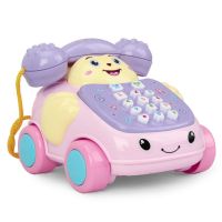 儿童玩具仿真电话机座机婴儿益智音乐早教0-1-3岁男女孩9个月宝宝 [送电池]小电话(红)