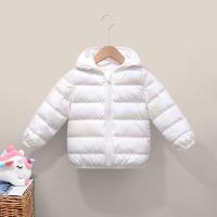 2021年新款儿童棉服男女童耳朵款棉外套中小童秋冬宝宝棉衣 白色 80