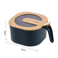 厨房筷子收纳筷子篓筷笼子家用多功能筷笼餐具收纳架筷子盒筷子笼 北欧蓝-四格-赠四个勺子调味盒