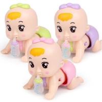 婴儿玩具电动宝宝爬行小孩半岁6-8-12个月益智儿童男孩女孩0一1岁 小号绿色电动爬娃(一首歌曲)普通版