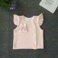 婴幼儿春秋款背心男女宝宝马甲儿童秋冬新款坎肩潮 粉色兔子 66