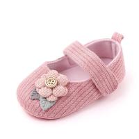 春秋女宝宝公主鞋0-1岁婴儿学步鞋软底3-6-12个月防滑百天步前鞋 粉红色 内长11.0cm 建议0-6个月