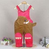 宝宝背带裤灯芯绒春秋儿童装长裤0123岁婴幼儿单裤男女童洋气裤子 QD0021 66
