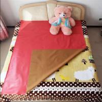 免洗防水油布床单铺炕养老院医院婴幼儿老人隔尿隔水床单皮隔尿垫 红色 50厘米x70厘米