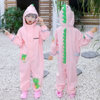 小学生儿童雨衣男童雨具幼儿园女雨披中大童带书包位小孩防护雨衣 粉色 S建议身高80-95cm