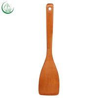 超薄木头锅铲平底家用耐高温木质木铲子不粘锅专用小炒菜煎铲厨具 平铲(33cm)
