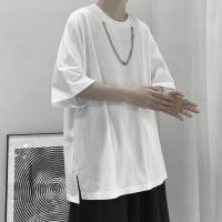 设计感t恤男潮牌潮流百搭ins港风夏季新款短袖上衣服宽松夏装体恤 白色[质量偏差市场同款] S 关注店铺优先发货