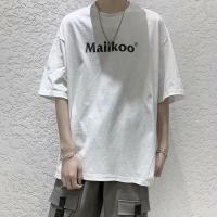 胖子男装加肥加大码短袖t恤男潮流百搭帅气宽松五分半袖学生韩版 t75白色 M [超级好看]