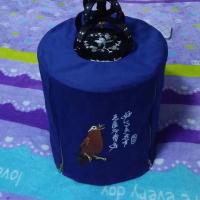 秀鸟画眉笼衣平顶圆笼罩衣笼罩双拉链遮光保暖鸟笼罩不带笼子 画眉秀鸟笼衣直径30cm高31cm