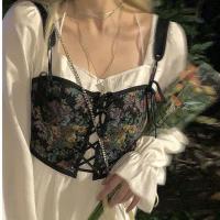 DREAM SEVEN77 白色连衣裙女装2021早秋新款法式方领长袖裙子气质 黑色吊带 S