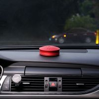 车载加湿器汽车用品空气净化器氧吧香薰电子喷雾消除异味车载香水 中国红(随车启停)送香水+防滑垫