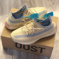 YEEZY椰子鞋男350真爆满天星莆田潮鞋正版秋季透气麻布奶油YEZI 满布奶油满天星 35