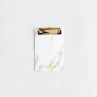 尼家轻奢北欧风大理石纹A4板夹A5文件夹板A6写字板夹点餐垫票据夹 大理石-A6