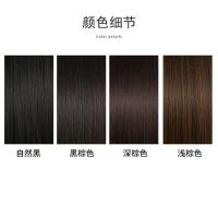 假发女长发马尾女中长款假马尾长直发接发片仿真发绑式辫子双马尾 黑色 [35CM]绑带式