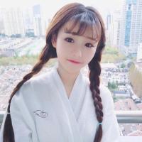 假女发全头套麻花辫子自然 甜美 可爱整头双辫[辫子要自己编哦] 亚麻色 75厘米送发网