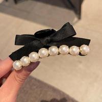 2个黑白拼接朱朱刘海夹前额洋气小抓夹发卡边夹碎发夹子头饰发饰 黑白拼接朱朱刘海夹[1个装]