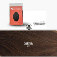 假发女短发奶奶灰花白短卷发中老年人妈妈整顶假发套舞台表演假发 浅棕色 +送发网夹子