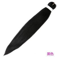 假发脏辫编发绳脏辫发丝混丝渐变色脏辫 半成品化纤发高温丝 黑色