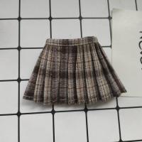 6分bjd娃衣配件日系开衫经典衬衣短裙套装画境体赤木体普通体可穿 6分新款灰棕短裙